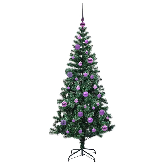 Pom de Crăciun artificial pre-iluminat Verde 150cm PVC și Metal - WALTI WALTI