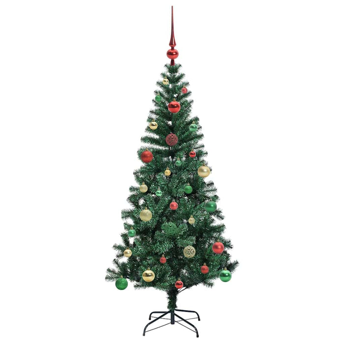 Pom de Crăciun artificial pre-iluminat Verde 150cm PVC și Metal - WALTI WALTI
