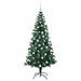 Pom de Crăciun artificial pre-iluminat cu 300 LED Verde 180 cm - WALTI WALTI