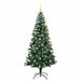 Pom de Crăciun artificial pre-iluminat cu 300 LED Verde 180 cm - WALTI WALTI
