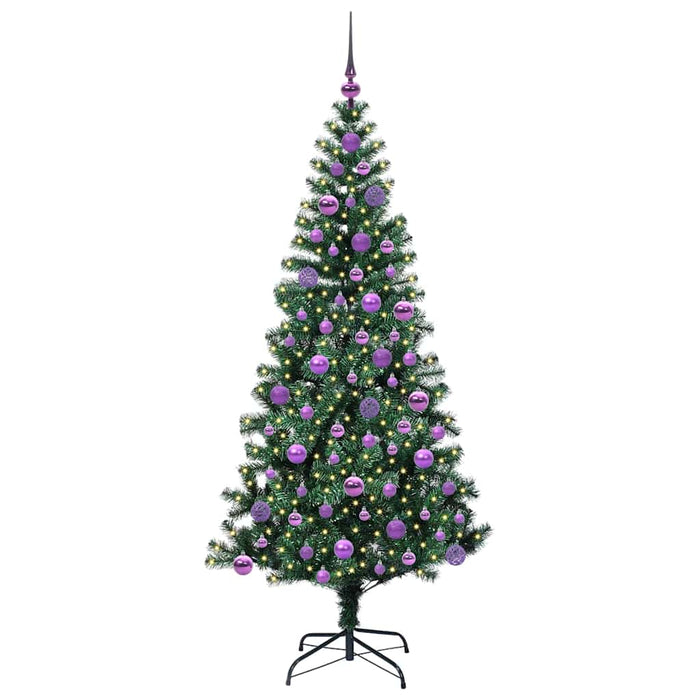 Pom de Crăciun artificial pre-iluminat cu 300 LED Verde 180 cm - WALTI WALTI