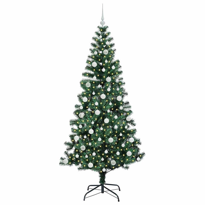 Pom de Crăciun artificial pre-iluminat cu 300 LED Verde 210 cm - WALTI WALTI