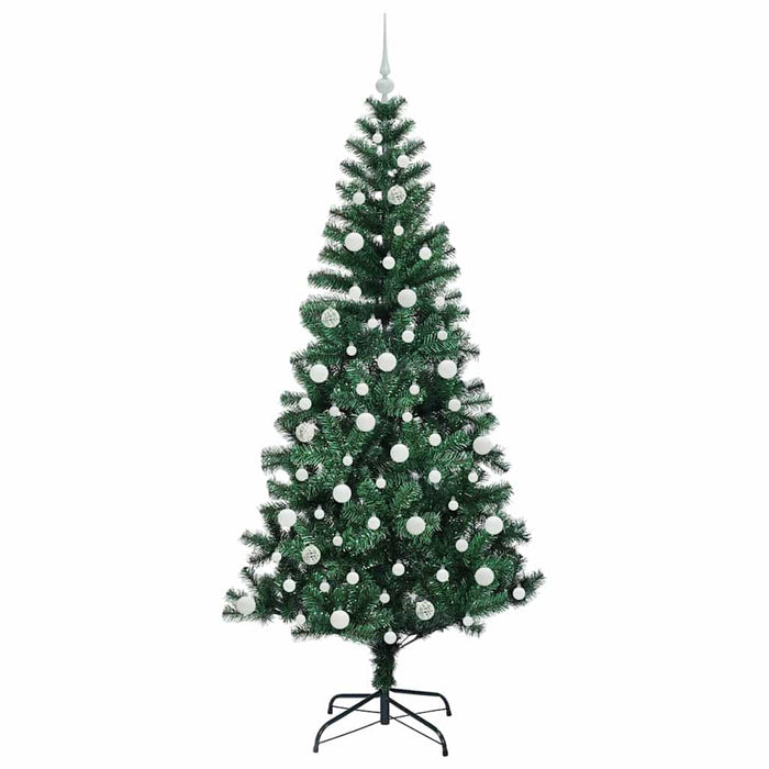 Pom de Crăciun artificial pre-iluminat cu 300 LED Verde 210 cm - WALTI WALTI