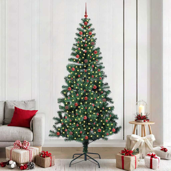 Pom de Crăciun artificial pre-iluminat Verde 240cm PVC și Metal - WALTI WALTI