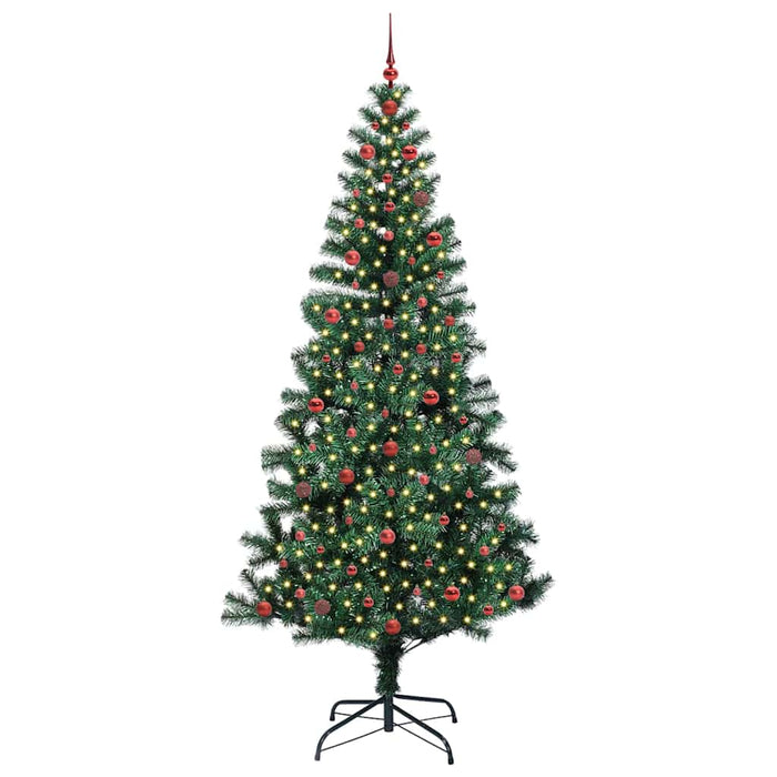 Pom de Crăciun artificial pre-iluminat Verde 240cm PVC și Metal - WALTI WALTI