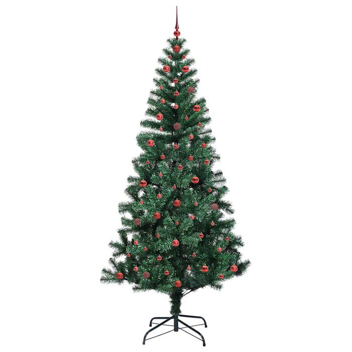 Pom de Crăciun artificial pre-iluminat Verde 240cm PVC și Metal - WALTI WALTI