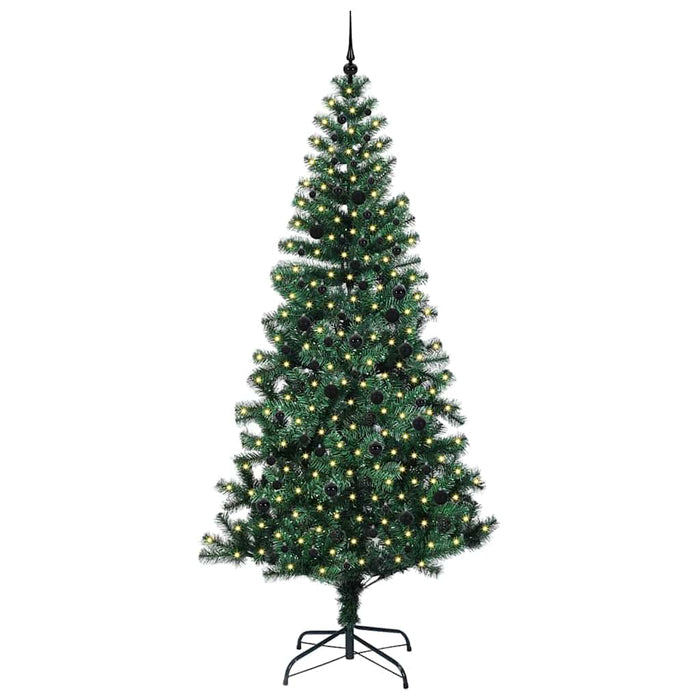 Pom de Crăciun artificial pre-iluminat Verde 240cm PVC și Metal - WALTI WALTI