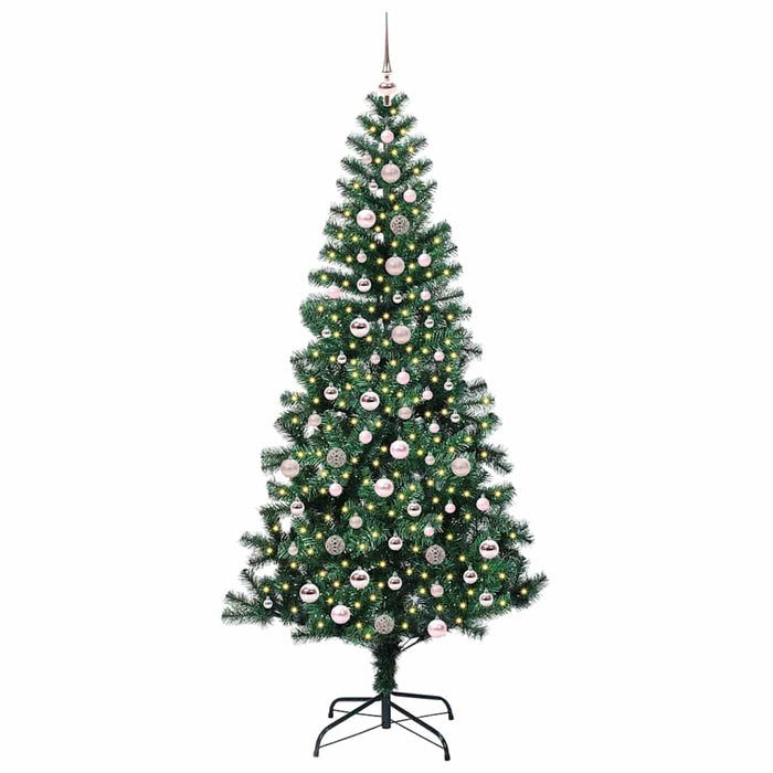 Pom de Crăciun artificial pre-iluminat Verde 240cm PVC și Metal - WALTI WALTI