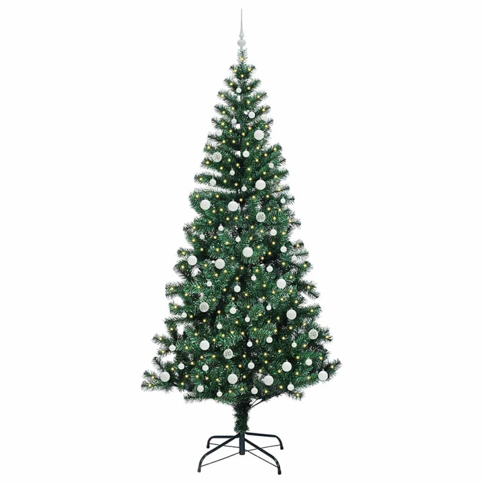 Pom de Crăciun artificial pre-iluminat Verde 240cm PVC și Metal - WALTI WALTI