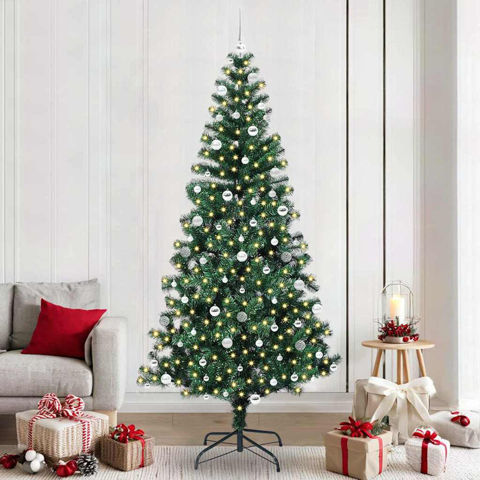 Pom de Crăciun artificial pre-iluminat Verde 240cm PVC și Metal - WALTI WALTI