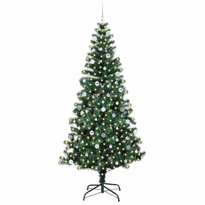 Pom de Crăciun artificial pre-iluminat Verde 240cm PVC și Metal - WALTI WALTI