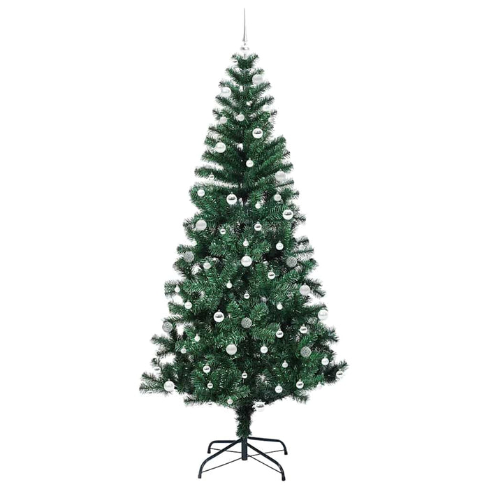 Pom de Crăciun artificial pre-iluminat Verde 240cm PVC și Metal - WALTI WALTI