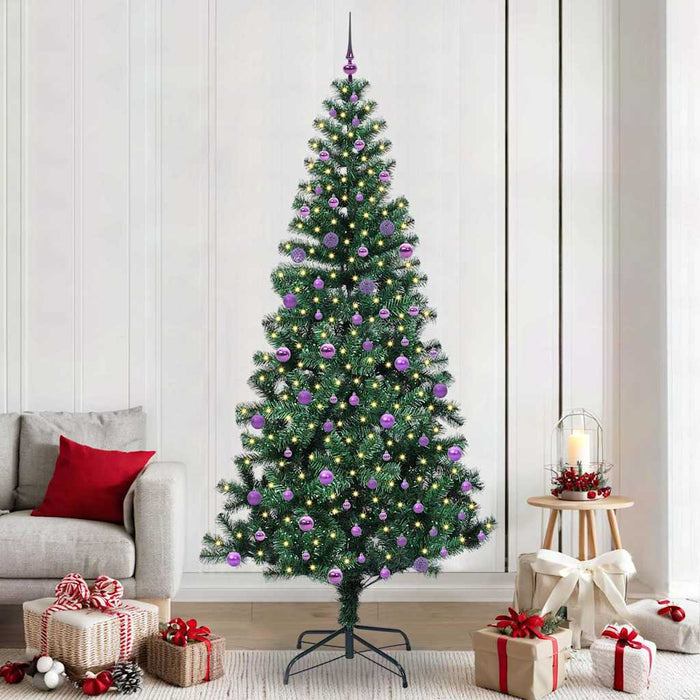 Pom de Crăciun artificial pre-iluminat Verde 240cm PVC și Metal - WALTI WALTI