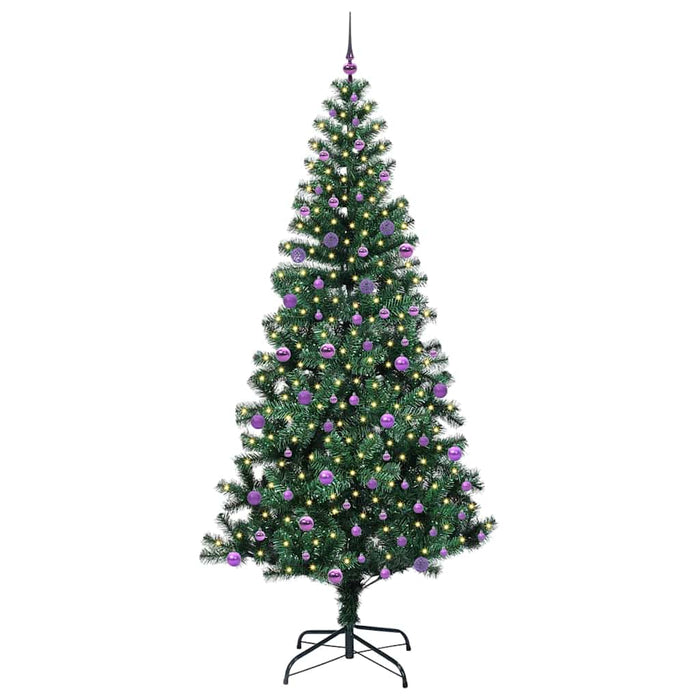 Pom de Crăciun artificial pre-iluminat Verde 240cm PVC și Metal - WALTI WALTI