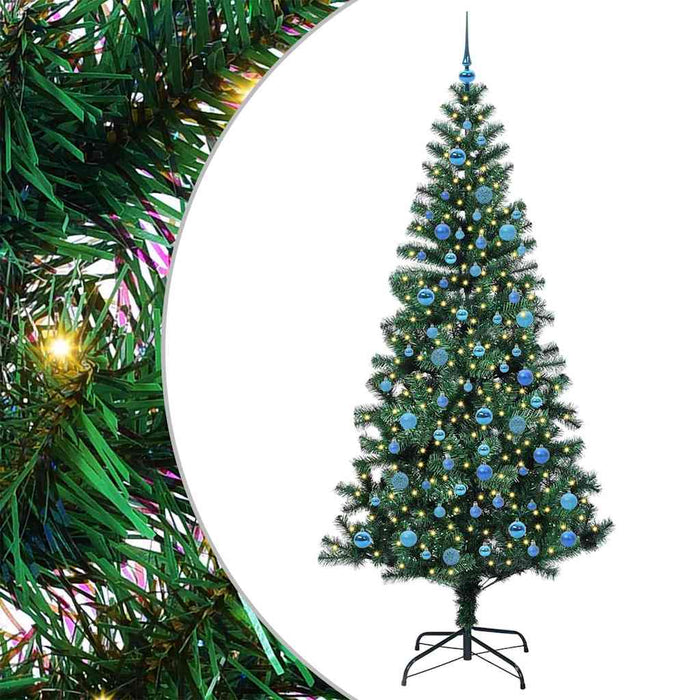 Pom de Crăciun artificial pre-iluminat Verde 240cm PVC și Metal - WALTI WALTI