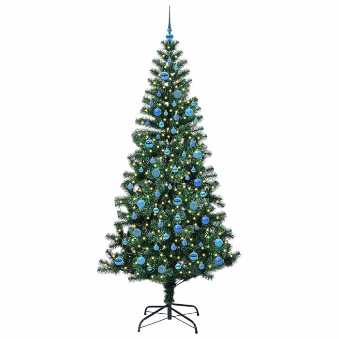 Pom de Crăciun artificial pre-iluminat Verde 240cm PVC și Metal - WALTI WALTI