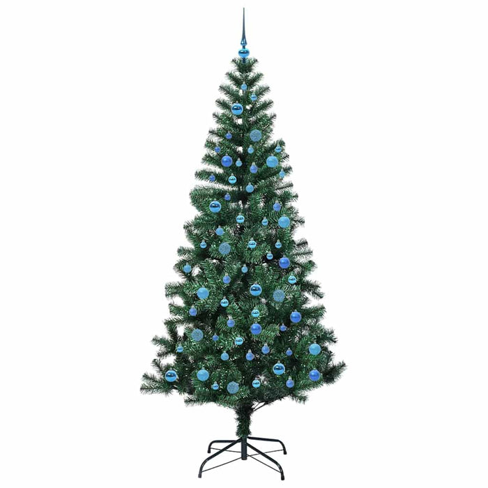 Pom de Crăciun artificial pre-iluminat Verde 240cm PVC și Metal - WALTI WALTI