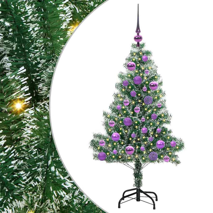 Pom de Crăciun artificial cu zăpadă imitată și lumină LED - WALTI WALTI