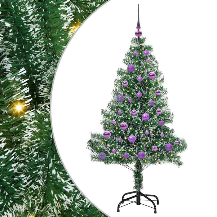 Pom de Crăciun artificial cu zăpadă imitată și lumină LED - WALTI WALTI
