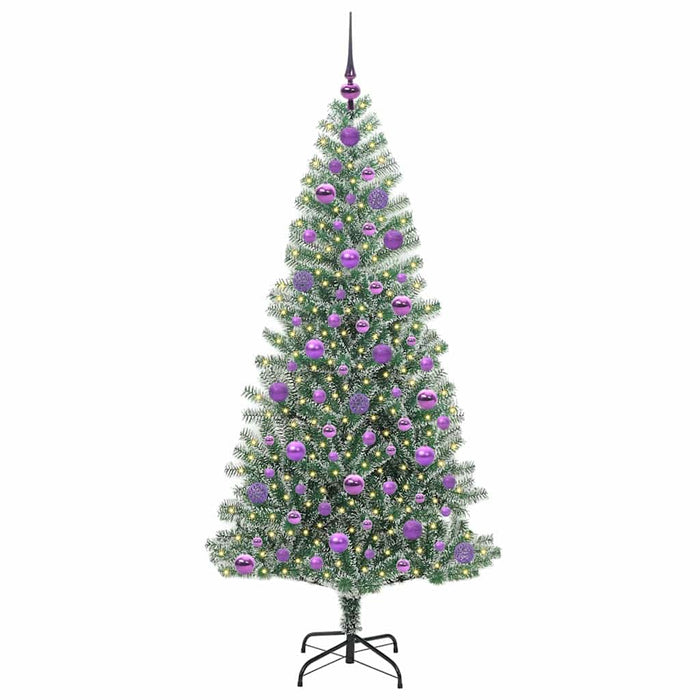 Pom de Crăciun artificial cu zăpadă imitată și lumină LED - WALTI WALTI