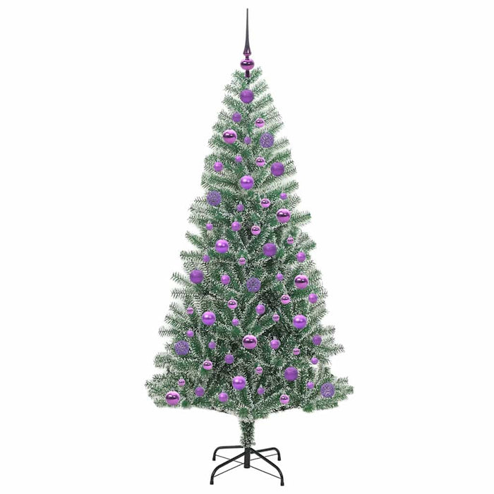 Pom de Crăciun artificial cu zăpadă imitată și lumină LED - WALTI WALTI