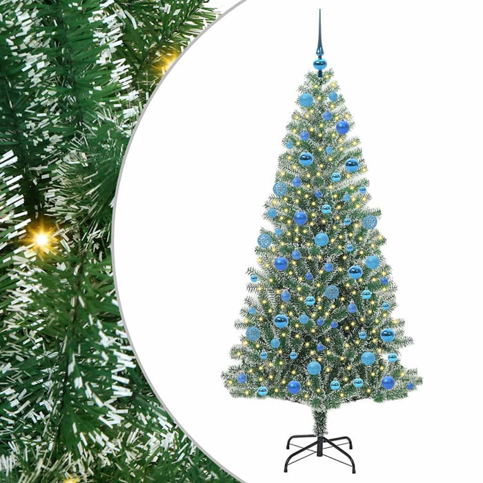Pom de Crăciun artificial cu zăpadă imitată și lumină LED - WALTI WALTI