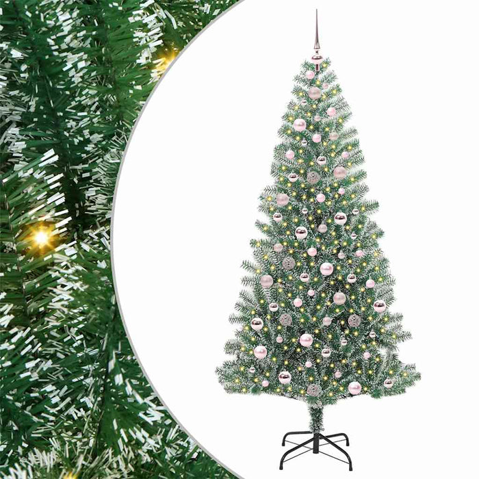Pom de Crăciun artificial cu zăpadă imitată și lumină LED - WALTI WALTI
