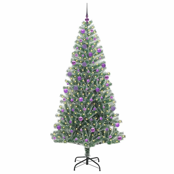 Pom de Crăciun artificial cu zăpadă imitată și lumină LED - WALTI WALTI