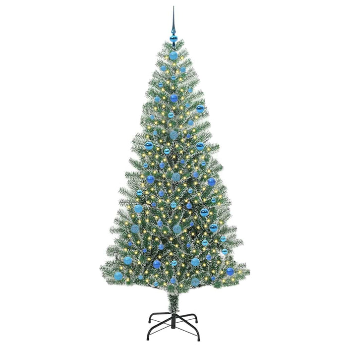 Pom de Crăciun artificial cu zăpadă imitată și lumină LED - WALTI WALTI