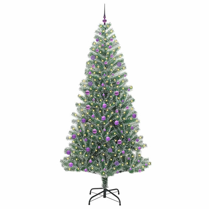 Pom de Crăciun artificial cu zăpadă imitată și lumină LED - WALTI WALTI