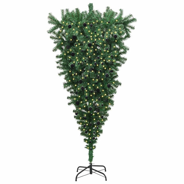 Pom de Crăciun artificial cu design răsturnat, pre-luminat, cu set de mingi WALTI