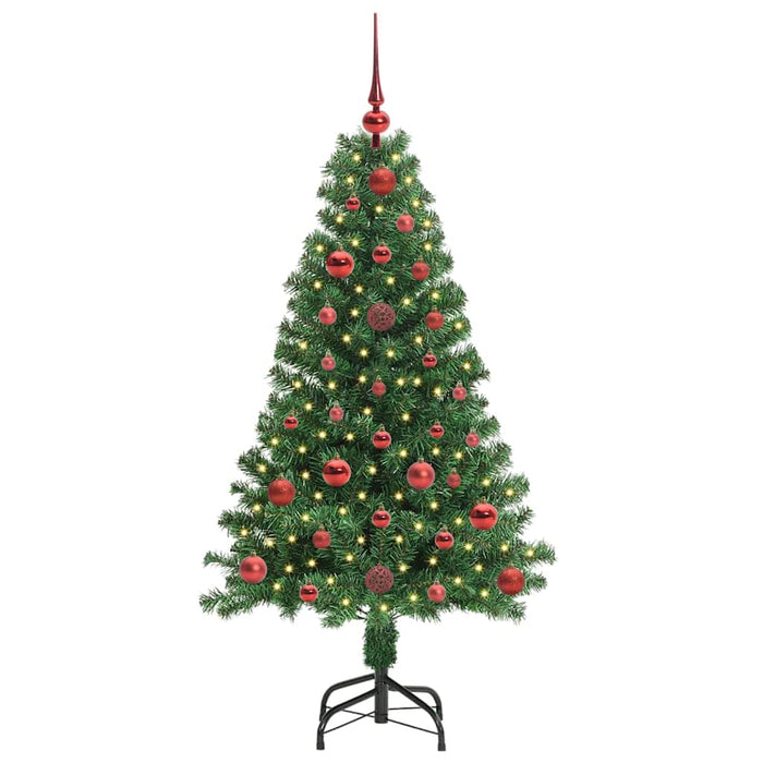 Brad de Crăciun artificial Verde 120 cm PVC și Oțel și Plastic WALTI