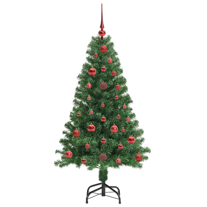 Brad de Crăciun artificial Verde 120 cm PVC și Oțel și Plastic WALTI