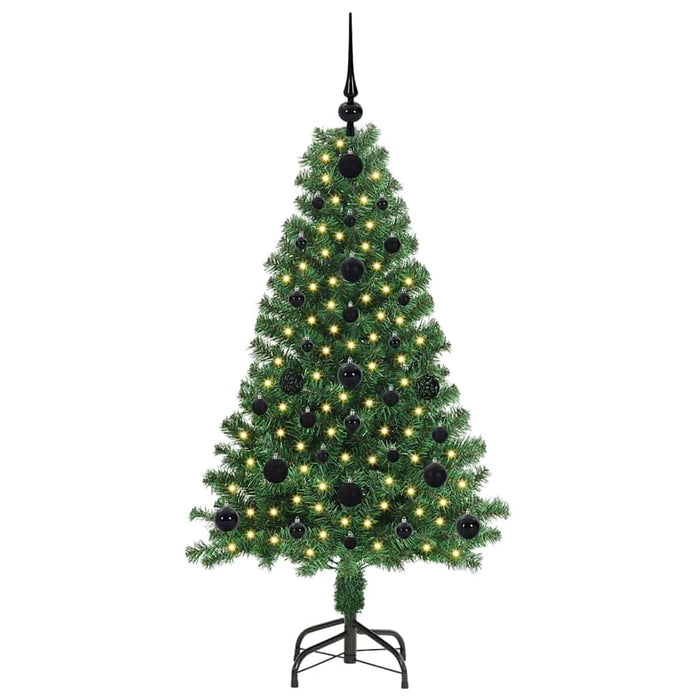 Brad de Crăciun artificial Verde 120 cm PVC și Oțel și Plastic WALTI