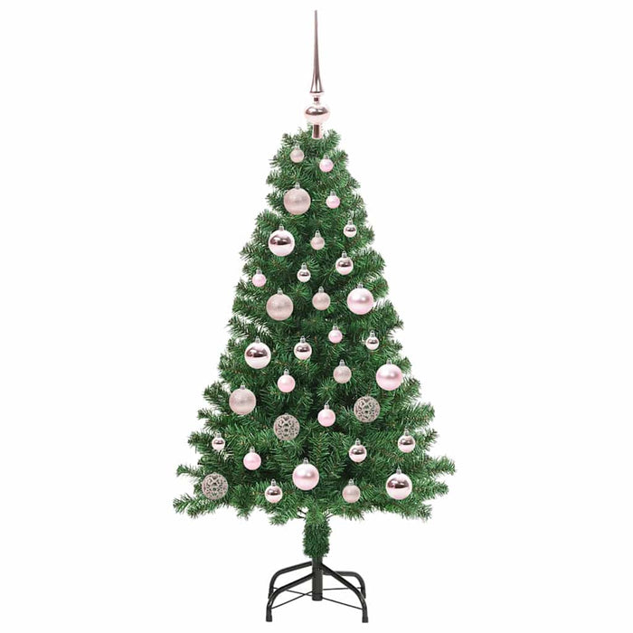 Brad de Crăciun artificial Verde 120 cm PVC și Oțel și Plastic WALTI