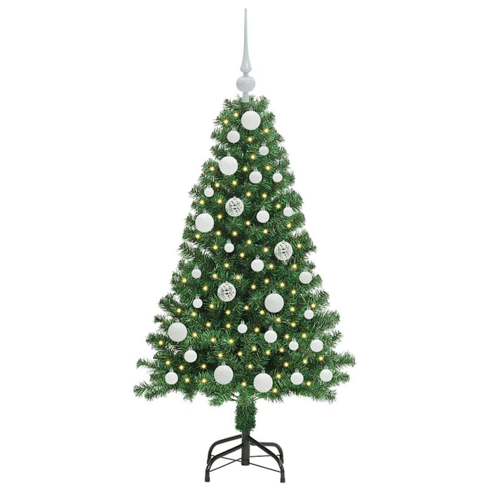 Brad de Crăciun artificial Verde 120 cm PVC și Oțel și Plastic WALTI