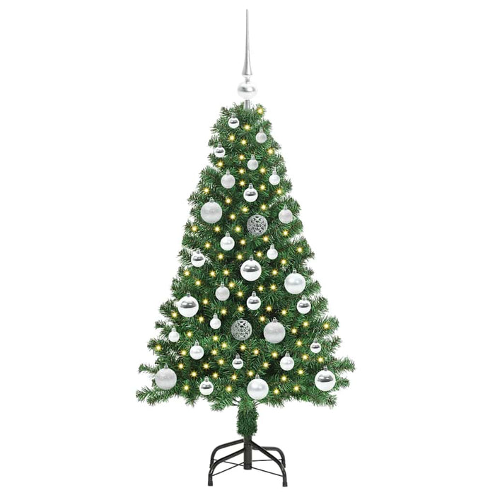 Brad de Crăciun artificial Verde 120 cm PVC și Oțel și Plastic WALTI