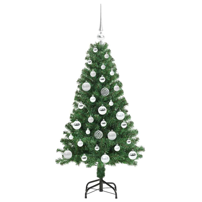 Brad de Crăciun artificial Verde 120 cm PVC și Oțel și Plastic WALTI