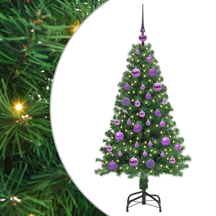 Brad de Crăciun artificial Verde 120 cm PVC și Oțel și Plastic WALTI