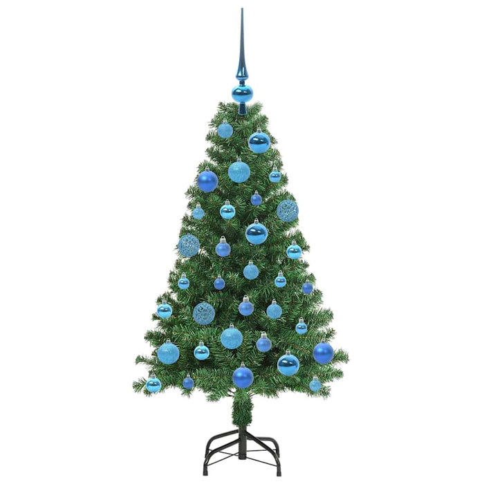 Brad de Crăciun artificial Verde 120 cm PVC și Oțel și Plastic WALTI