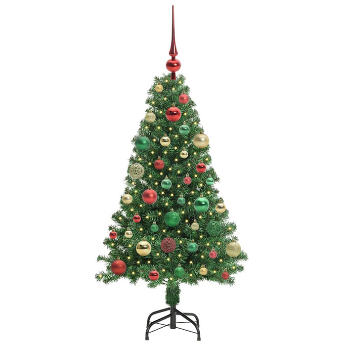 Brad de Crăciun artificial Verde 120 cm PVC și Oțel și Plastic WALTI