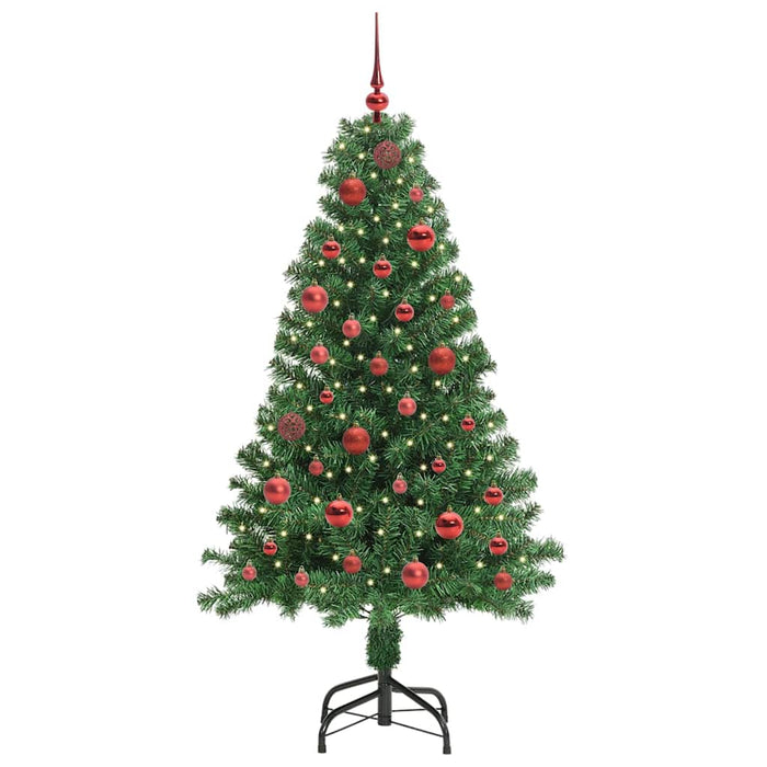Brad de Crăciun artificial Verde 150 cm PVC și Oțel și Plastic - WALTI WALTI