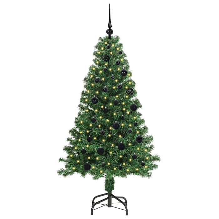 Brad de Crăciun artificial Verde 150 cm PVC și Oțel și Plastic - WALTI WALTI
