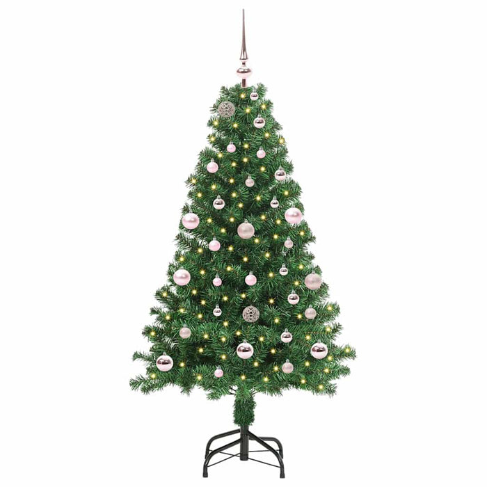 Brad de Crăciun artificial Verde 150 cm PVC și Oțel și Plastic - WALTI WALTI