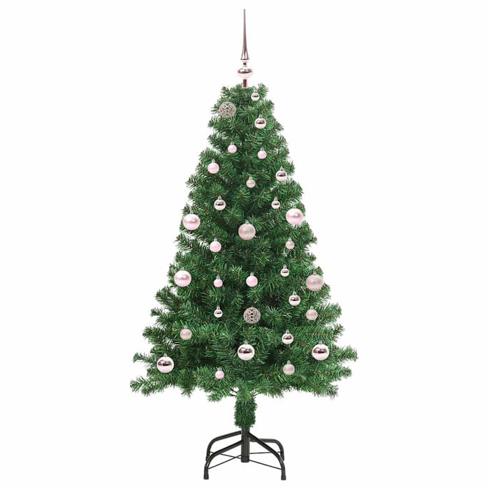 Brad de Crăciun artificial Verde 150 cm PVC și Oțel și Plastic - WALTI WALTI
