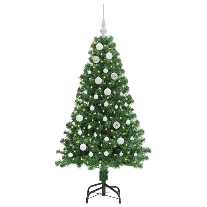 Brad de Crăciun artificial Verde 150 cm PVC și Oțel și Plastic - WALTI WALTI