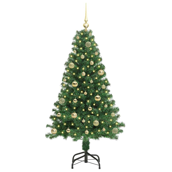 Brad de Crăciun artificial Verde 150 cm PVC și Oțel și Plastic - WALTI WALTI