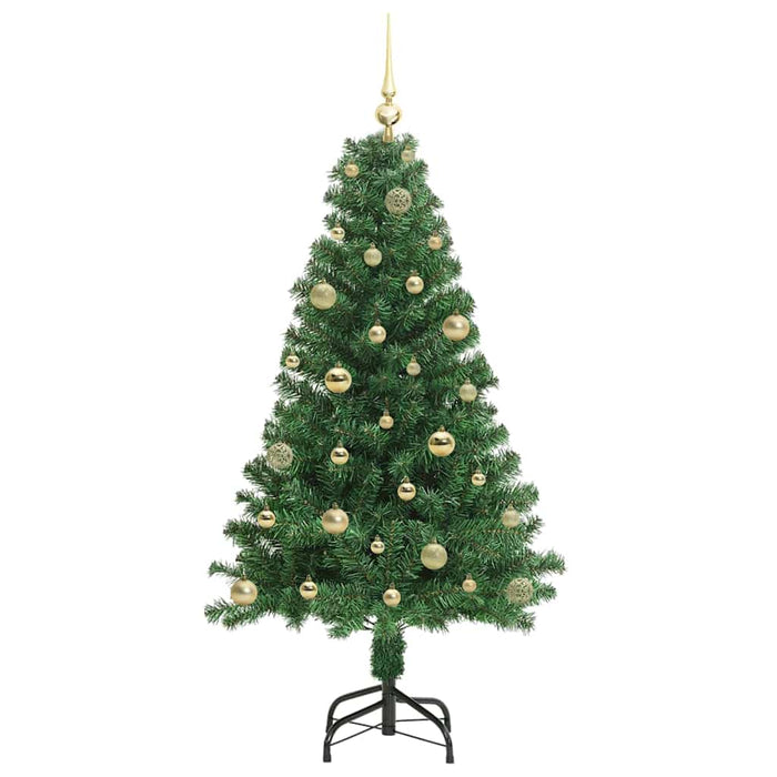 Brad de Crăciun artificial Verde 150 cm PVC și Oțel și Plastic - WALTI WALTI