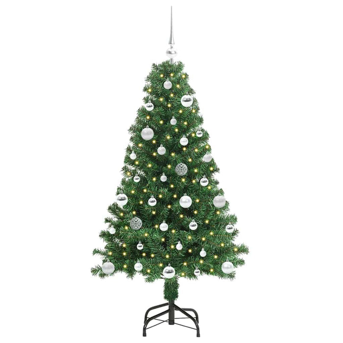 Brad de Crăciun artificial Verde 150 cm PVC și Oțel și Plastic - WALTI WALTI