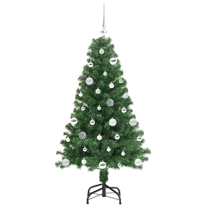 Brad de Crăciun artificial Verde 150 cm PVC și Oțel și Plastic - WALTI WALTI